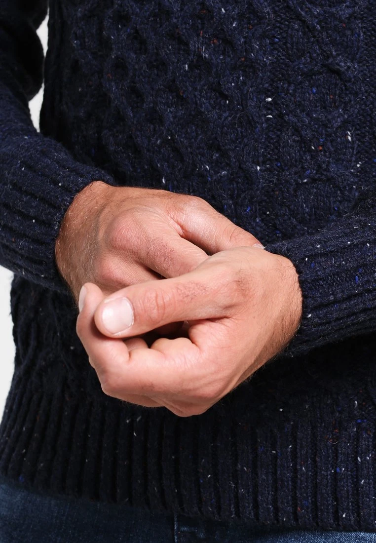 Pier One Jersey De Punto - Mottled Dark Blue 7 Pier One Jersey De Punto - Mottled Dark Blue - Imagen 5