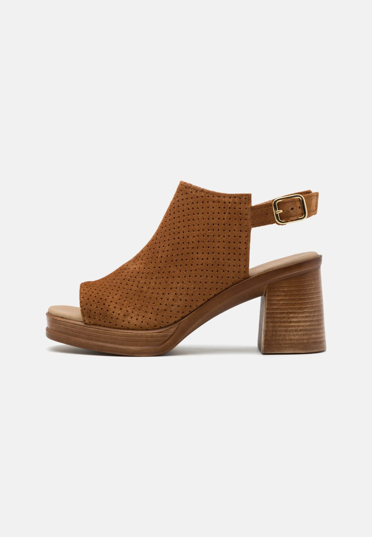 Pier One Leather - Sandalias Con Plataforma - Cognac 4 Pier One Leather - Sandalias Con Plataforma - Cognac - Imagen 2