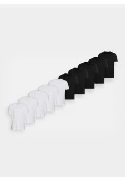 Pier One 10 Pack - Camiseta Básica - White/Black 12 Pier One 10 Pack - Camiseta Básica - White/Black -Pier One a47858ffbc3a4fd8908751110de7e4fb