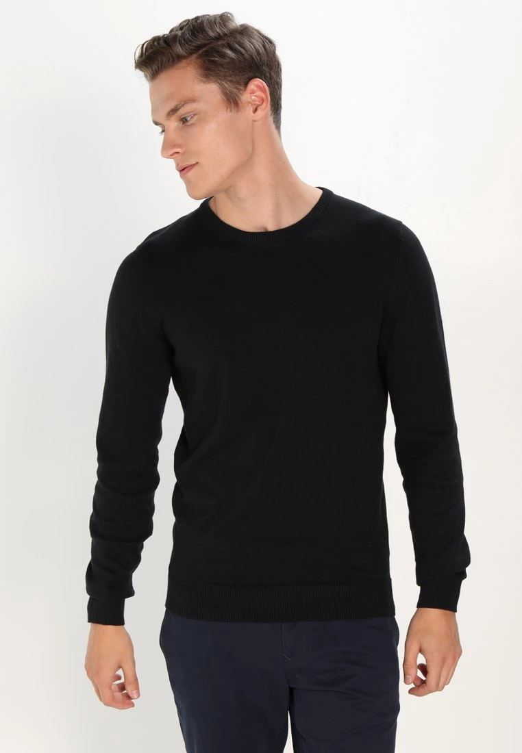 Pier One Basic Crewneck - Jersey De Punto - Black 3 Pier One Basic Crewneck - Jersey De Punto - Black