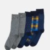 Pier One 5 Pack - Calcetines - Yellow/Dark Blue/Grey 1 Pier One 5 Pack - Calcetines - Yellow/Dark Blue/Grey -Pier One b007253874864f13810eb266ab954999