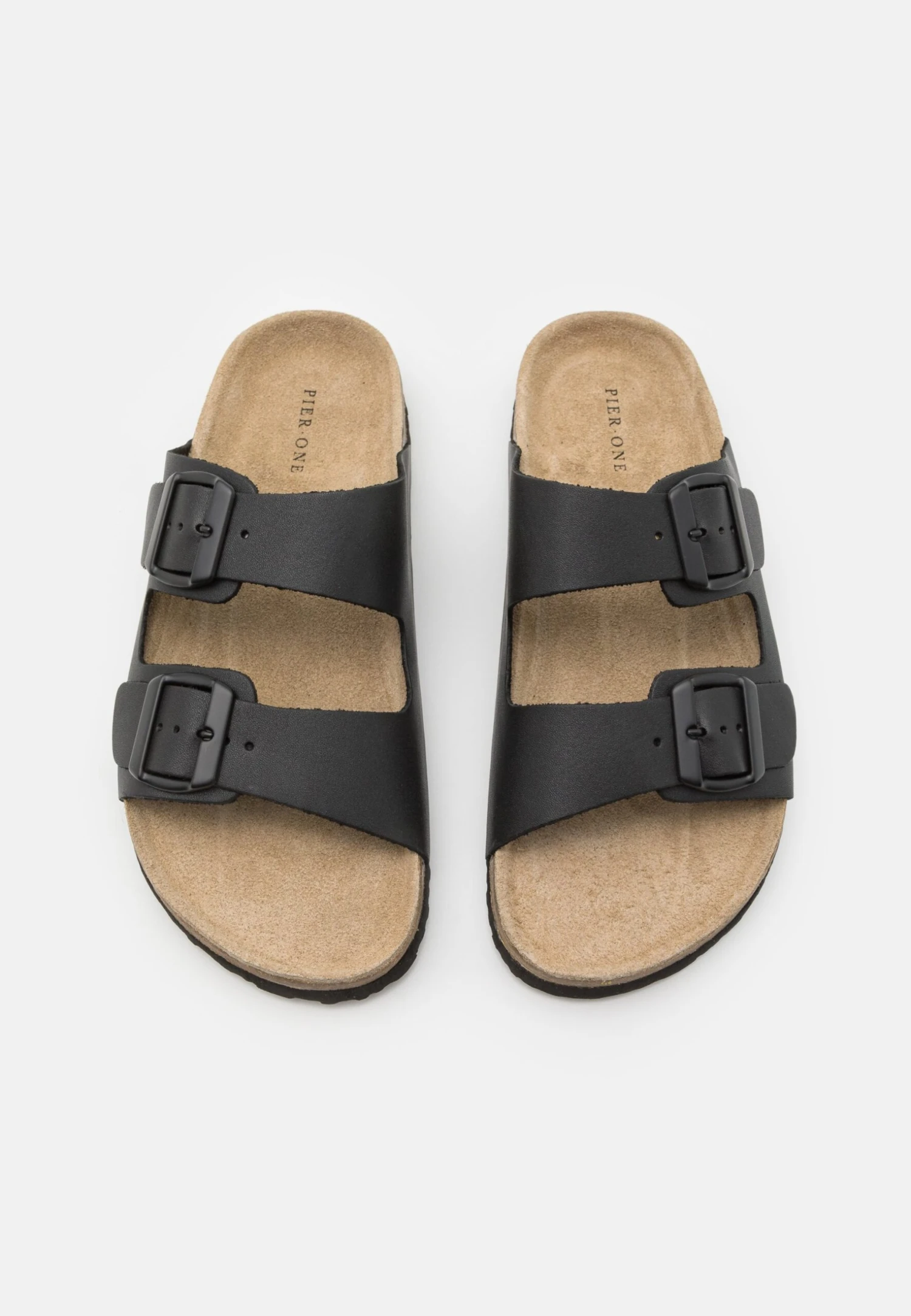 Pier One Leather Unisex - Sandalias Planas - Black 6 Pier One Leather Unisex - Sandalias Planas - Black - Imagen 4