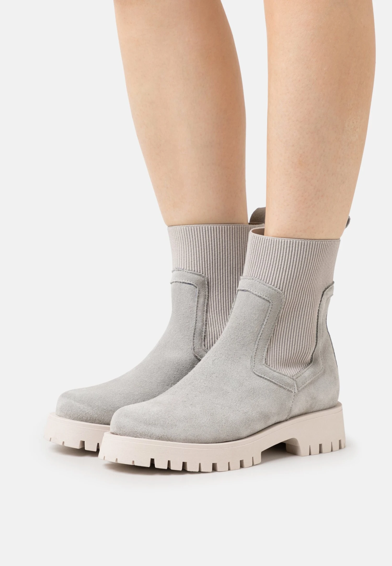 Pier One Leather - Botines Con Plataforma - Grey 3 Pier One Leather - Botines Con Plataforma - Grey
