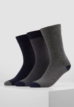 Pier One 5 Pack - Calcetines - Dark Blue/Mottled Grey -Pier One b6c78759fa194ba3b495c086b8e71a51