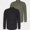 Pier One Linen Mix 2 Pack - Camisa - Black/Olive 1 Pier One Linen Mix 2 Pack - Camisa - Black/Olive -Pier One bcb4b881f5a6476091bc9f032480cc5d