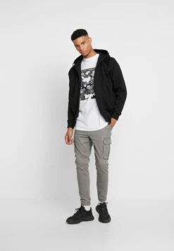 Pier One Cuffed Skinny Trouser- Pantalones Cargo - Grey 9 Pier One Cuffed Skinny Trouser- Pantalones Cargo - Grey -Pier One bcf6802fe30f4fe39e862b57575270b4