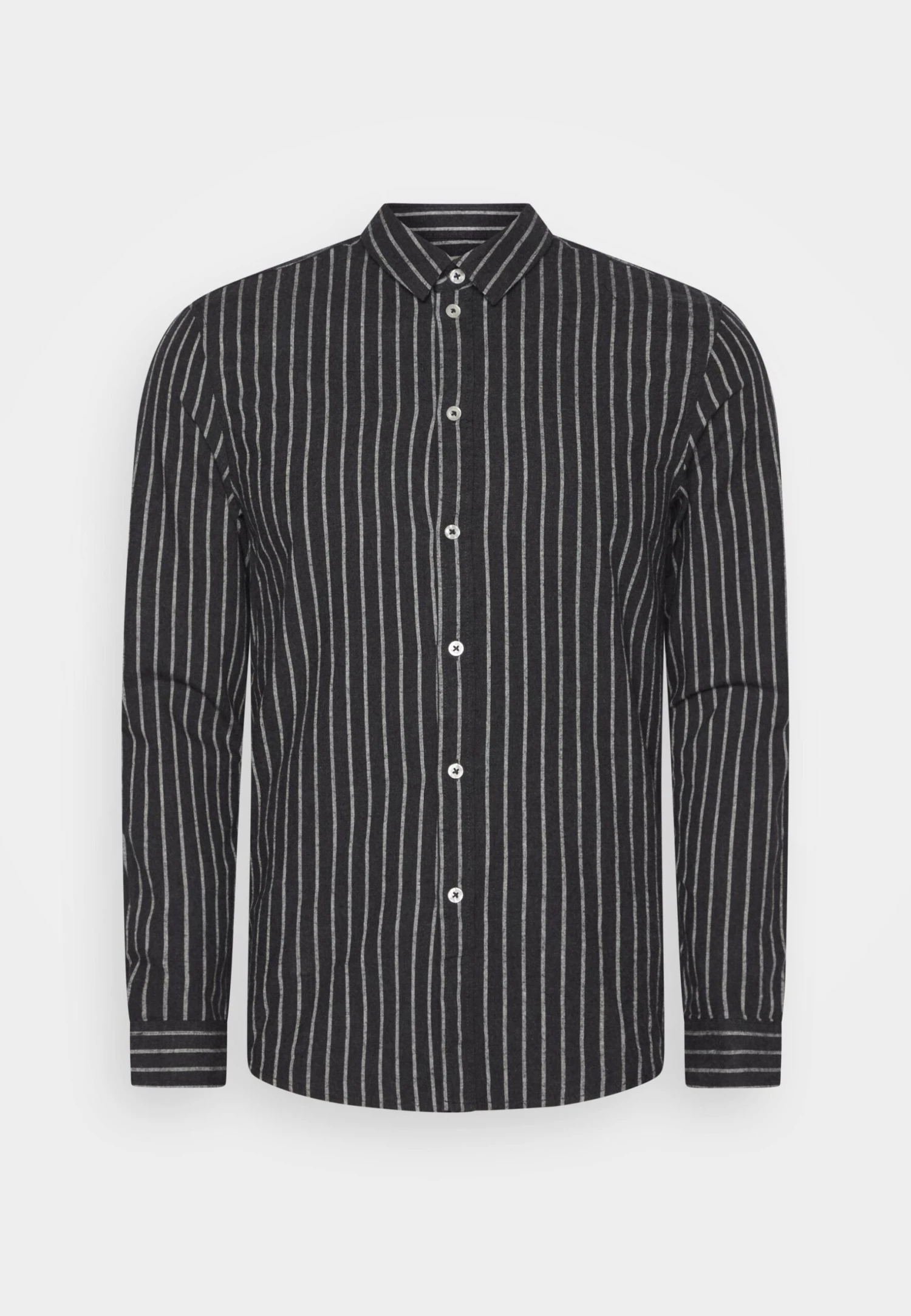Pier One Flannel Stripes- Camisa - Dark Grey 3 Pier One Flannel Stripes- Camisa - Dark Grey