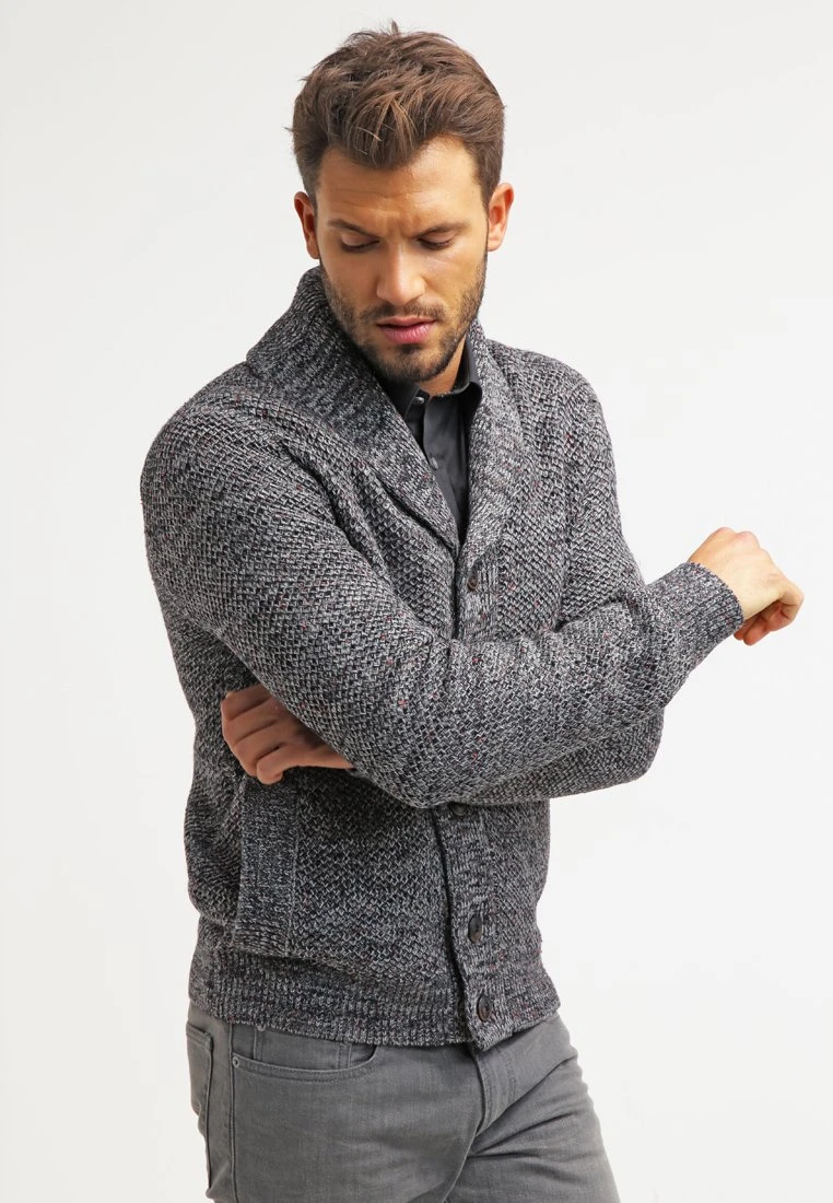 Pier One Chaqueta De Punto - Dark Grey Melange 3 Pier One Chaqueta De Punto - Dark Grey Melange