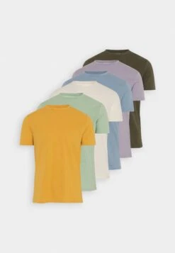 Pier One 7 Pack - Camiseta Básica - White/Yellow/Lilac 21 Pier One 7 Pack - Camiseta Básica - White/Yellow/Lilac -Pier One d619b979bff1421ca3c2dca88f3e6305