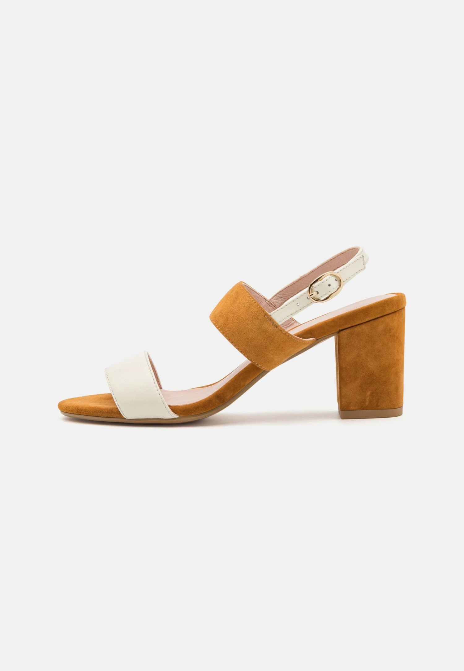 Pier One Leather- Sandalias - White/Cognac 4 Pier One Leather- Sandalias - White/Cognac - Imagen 2