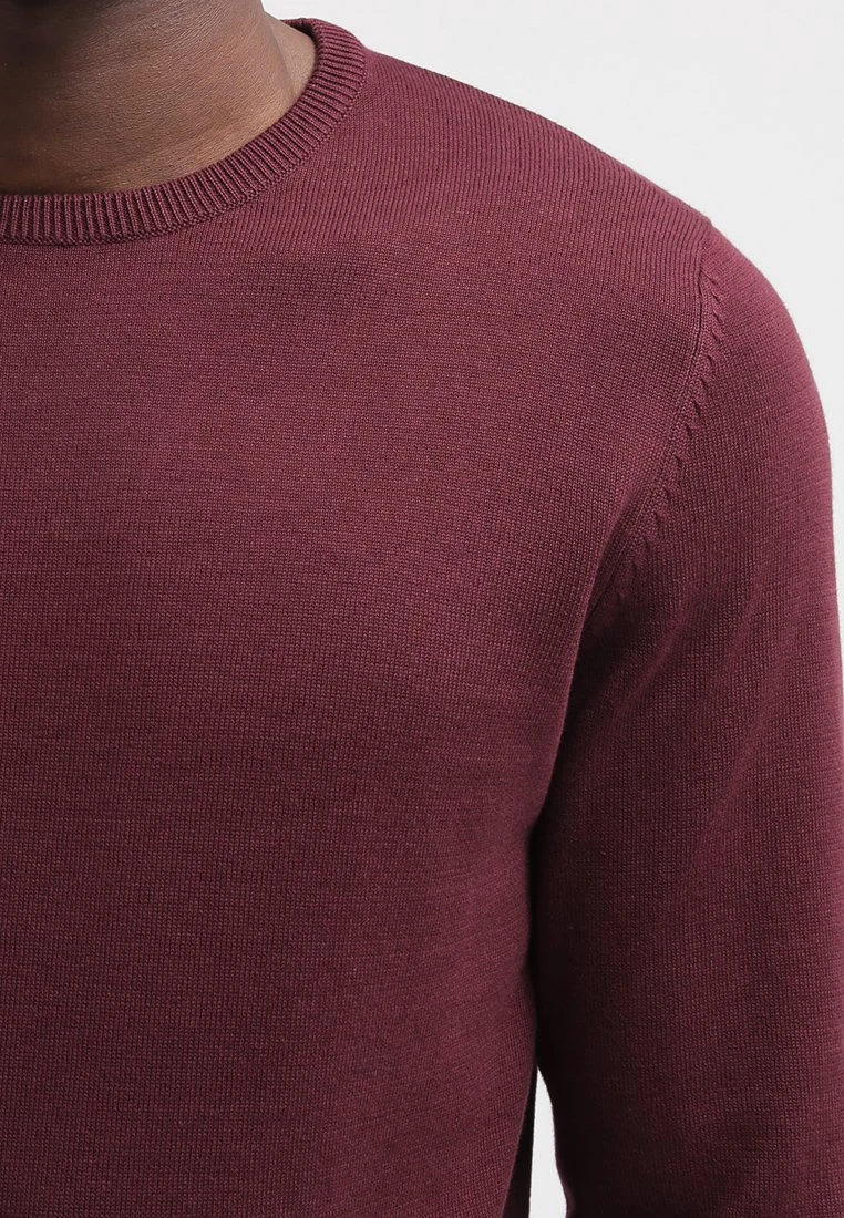 Pier One Basic Crewneck - Jersey De Punto - Bordeaux 6 Pier One Basic Crewneck - Jersey De Punto - Bordeaux - Imagen 4