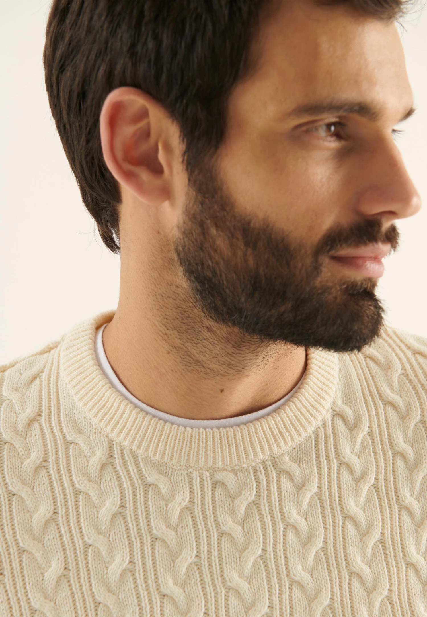 Pier One Jersey De Punto - Off-White 8 Pier One Jersey De Punto - Off-White - Imagen 6