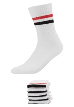Pier One 5 Pack - Calcetines - White/Red/Black 6 Pier One 5 Pack - Calcetines - White/Red/Black -Pier One e50279bdcd95412aaf67674d8acc3e02