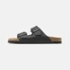 Pier One Leather Unisex - Sandalias Planas - Black 2 Pier One Leather Unisex - Sandalias Planas - Black -Pier One e64e8642c35c432aa94ab6101a95f4d5