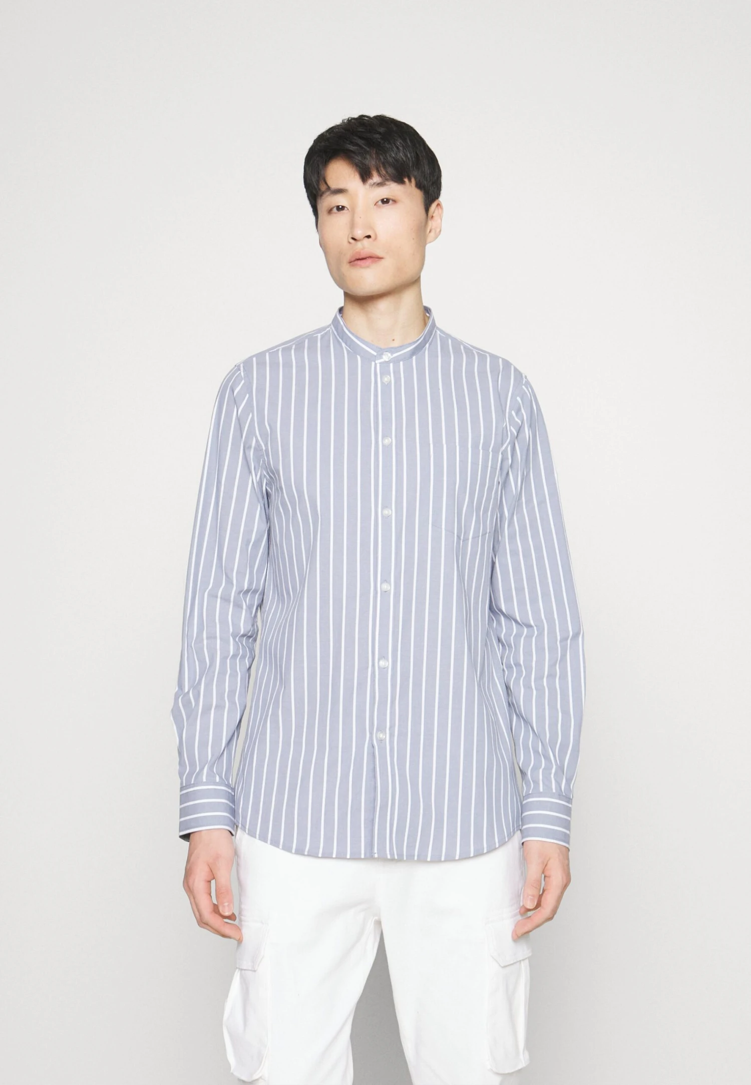 Pier One Muscle Fit Stand- Camisa - Blue 3 Pier One Muscle Fit Stand- Camisa - Blue