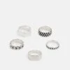 Pier One 5 Pack - Anillo - Silver-Coloured 1 Pier One 5 Pack - Anillo - Silver-Coloured -Pier One fc3926f0e1e341beb8f9300523b0deb6