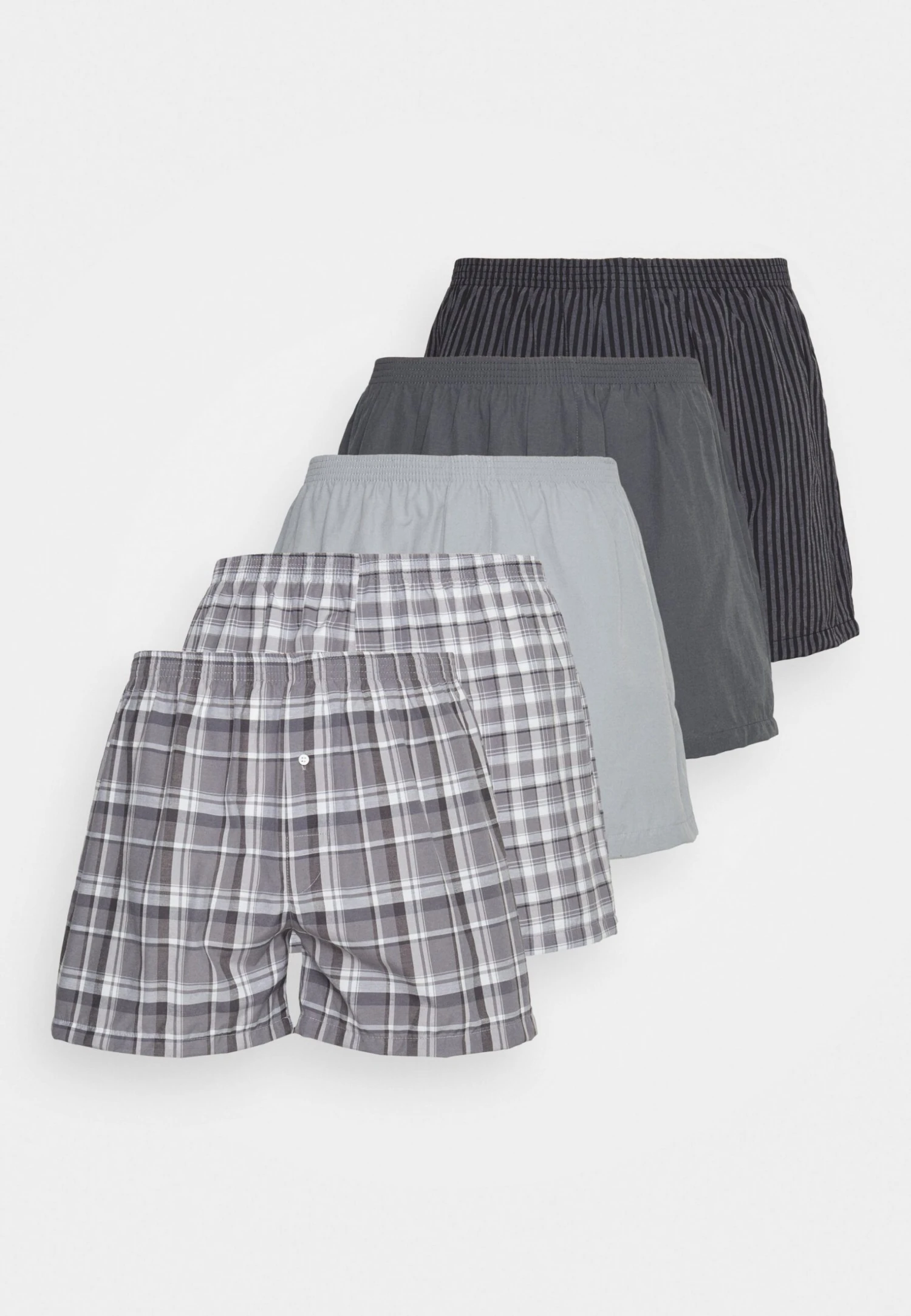 Pier One 5 Pack - Boxer - Black/Grey/White 3 Pier One 5 Pack - Boxer - Black/Grey/White